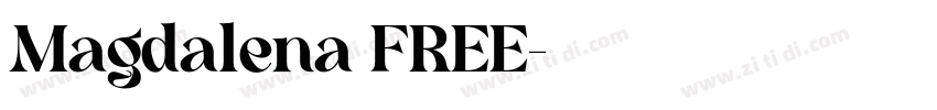 Magdalena FREE字体转换
